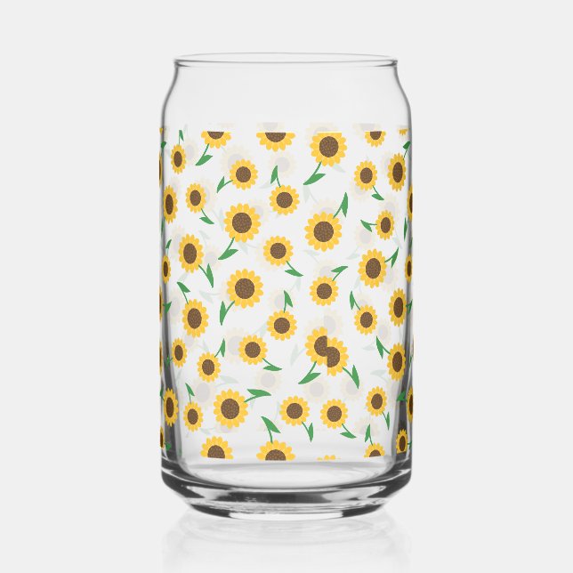 Sunflower Can Glass (Front)