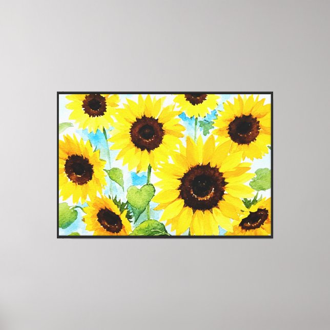Sunflower Canvas Print (Front)