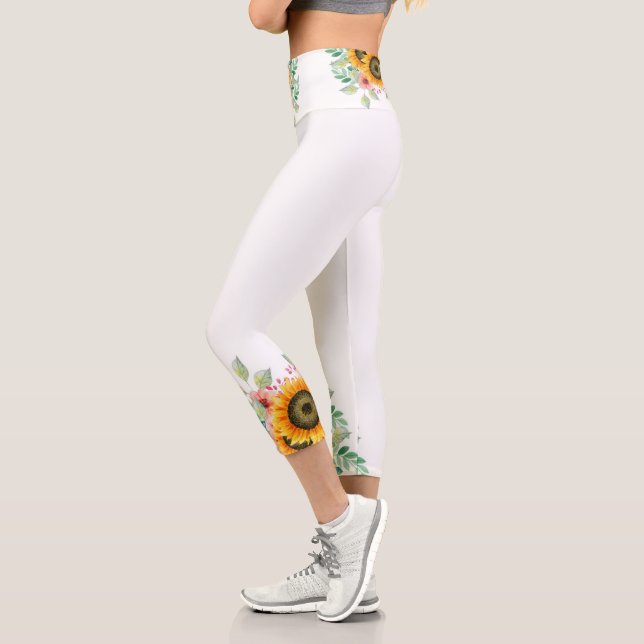 Sunflower  capri leggings (Left)