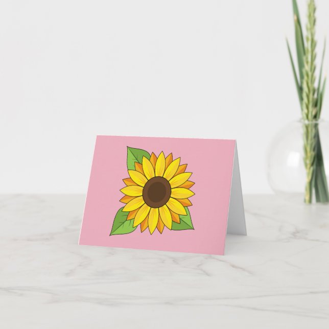 Sunflower Card (Front)