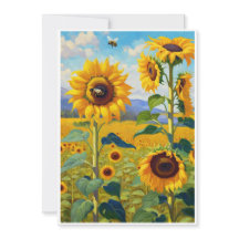 Sunflower Card A Cheery Note