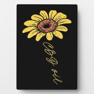 Sunflower CBD Oil- Funny Sunflower Lover Gift Plaque