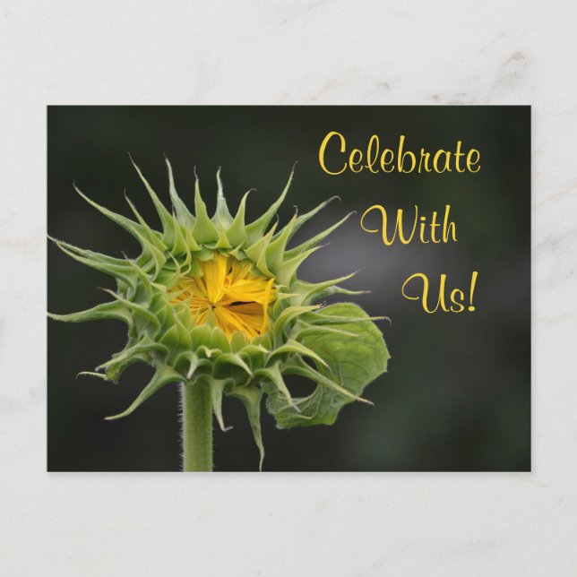Sunflower Celebration Invitation (Front)