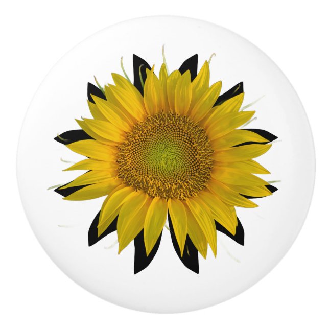 Sunflower Ceramic Knob (Front)