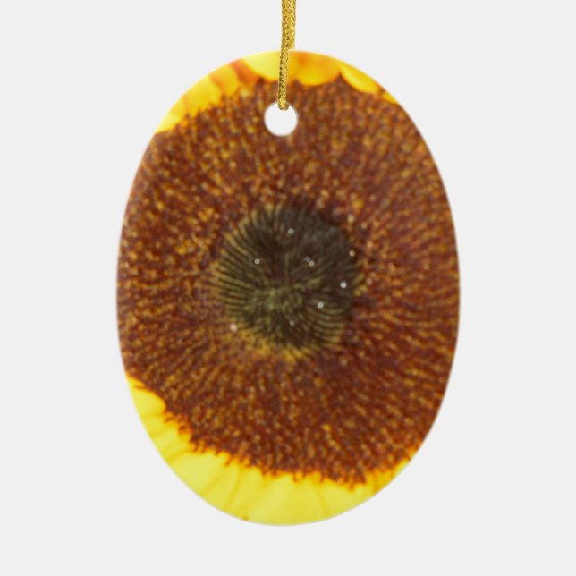 Sunflower Ceramic Ornament (Front)