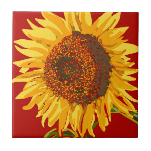 Sunflower Ceramic Tile