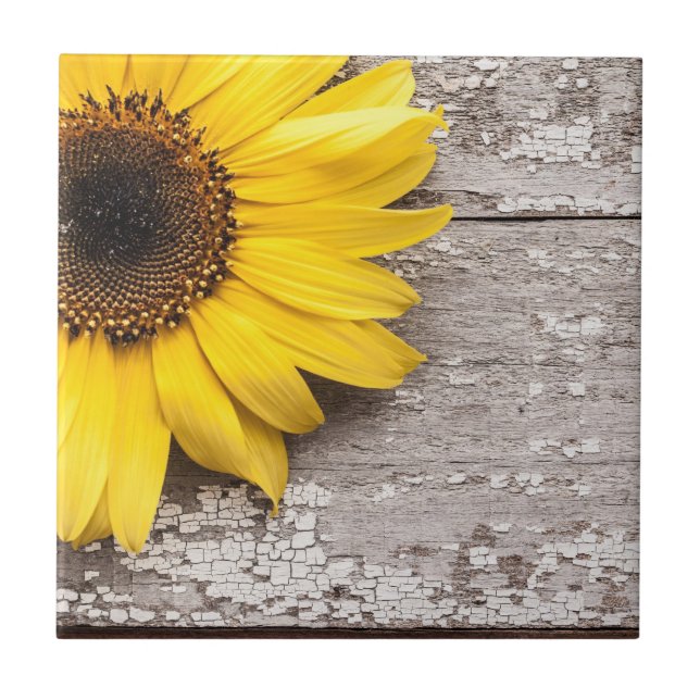 Sunflower Ceramic Tile (Front)