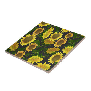 Sunflower Ceramic Tile