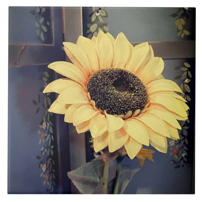 Sunflower Ceramic Tile (Front)
