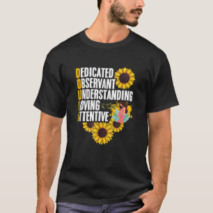 Sunflower Childbirth Birth Support Midwife Labour T-Shirt