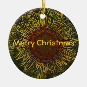 Sunflower Christmas Ornament