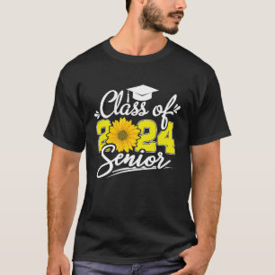 Sunflower Class of 2024 School Graduation Senior 2 T-Shirt