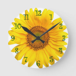 Sunflower clock