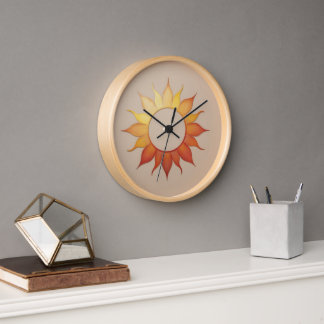sunflower clock