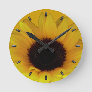 Sunflower Clock Yellow Flower Wall Clocks & Gift