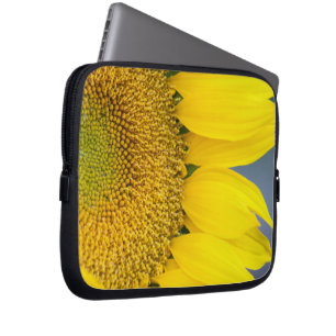Sunflower Close Up Photograph Laptop Sleeve
