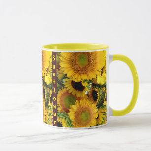 Sunflower Coffee Cup Sunshine Mug Personalise Name