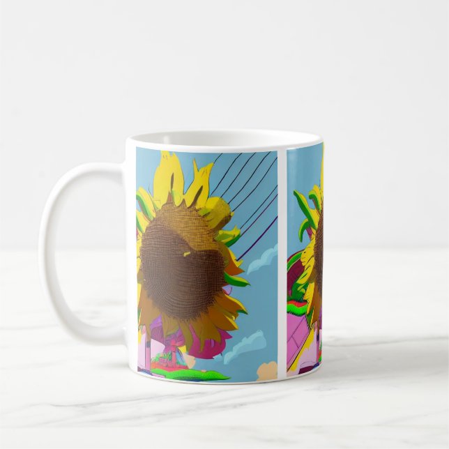 Sunflower  coffee mug (Left)