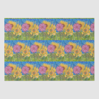 Sunflower collaboration tissue paper