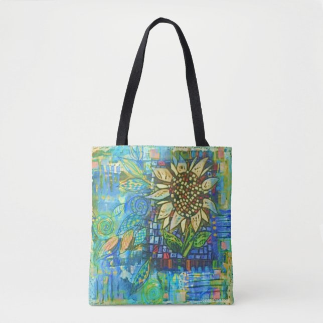 Sunflower Collage Tote Bag (Front)
