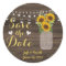 Sunflower Country Wood Mason Jar Save the Date