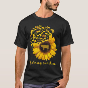 Sunflower Cow You Are My Sunshine  Cow T-Shirt