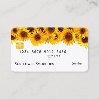 Sunflower Credit Card Business Card