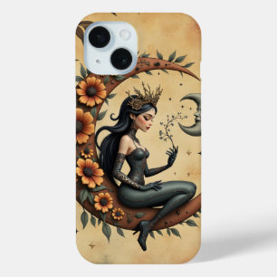 Sunflower Crescent Queen iPhone 15 Case