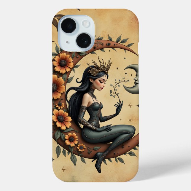 Sunflower Crescent Queen  Case-Mate iPhone Case (Back)
