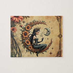 Sunflower Crescent Queen Jigsaw Puzzle