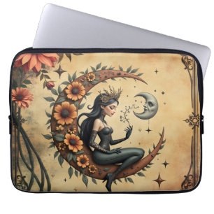 Sunflower Crescent Queen Laptop Sleeve