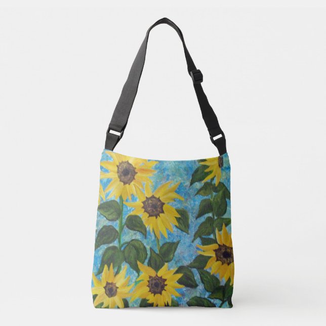 Sunflower cross body bag (Front)