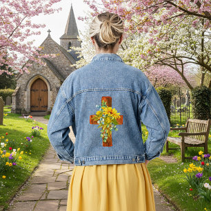 Sunflower cross denim jacket