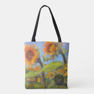 Sunflower Cross-over Bag with Black Logo