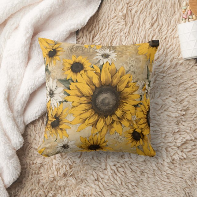Sunflower Cushion (Blanket)