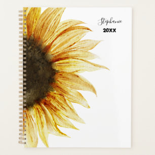 Sunflower Custom Name 2025 Planner