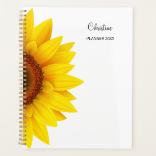 Sunflower Custom Name 2025  Planner