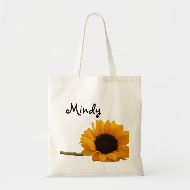 Sunflower Custom Name Bag (Front)
