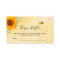 Sunflower cute bumble bee diaper raffle ticket