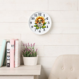Sunflower Cutie Wall Clock