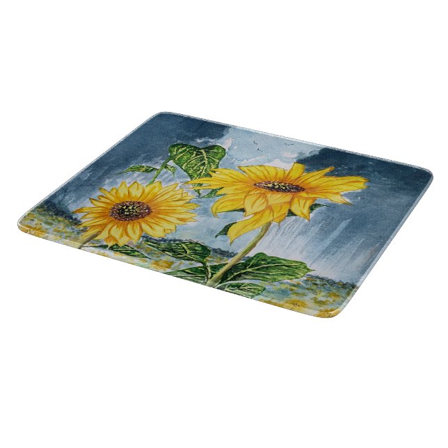 Sunflower Cutting Board (Corner)