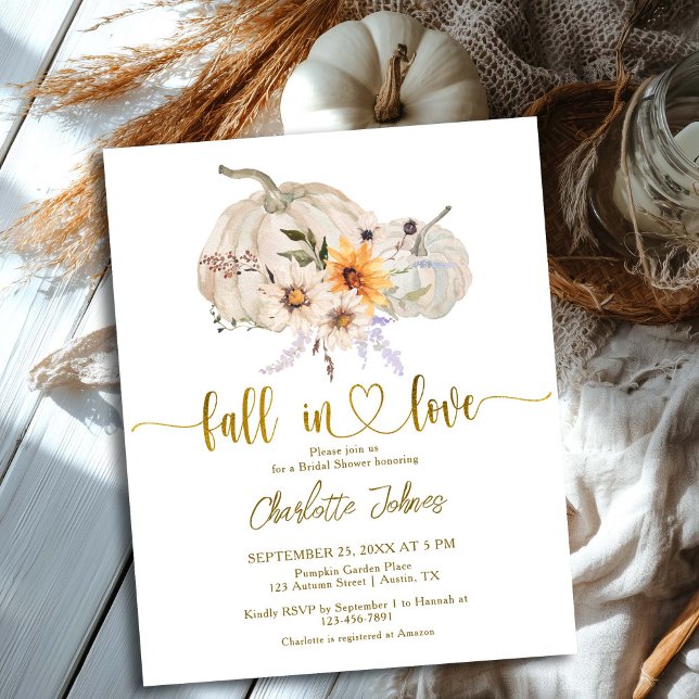 Sunflower Daisy Gold Foil Budget Bridal Shower (Creator Uploaded)