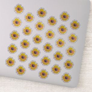 Sunflower Daisy Kiss Cut Stickers
