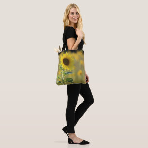 Sunflower Day Yellow Tote Bag