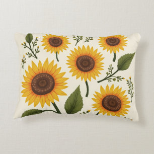 sunflower decorative cushion