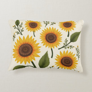 sunflower decorative cushion