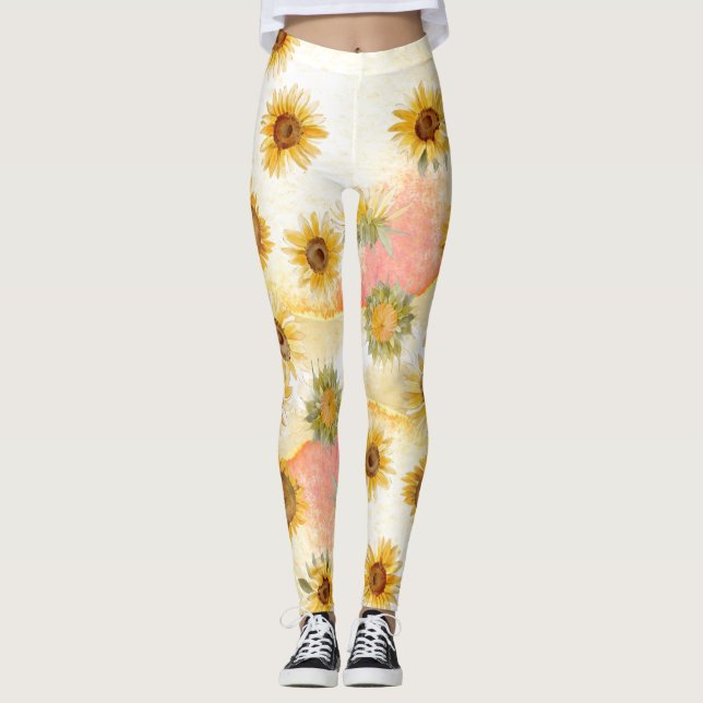 SUNFLOWER DELIGHT LEGGINGS (Front)
