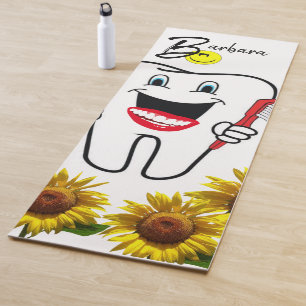 Sunflower Dentist Yoga Mat