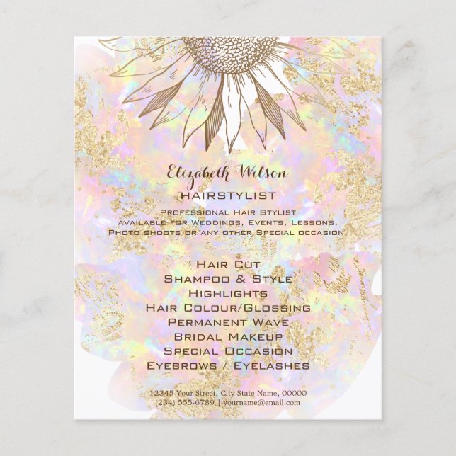 sunflower design flyer (Front)