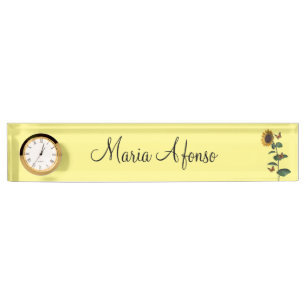 Sunflower Desk Nameplate